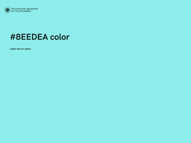 #8EEDEA color image