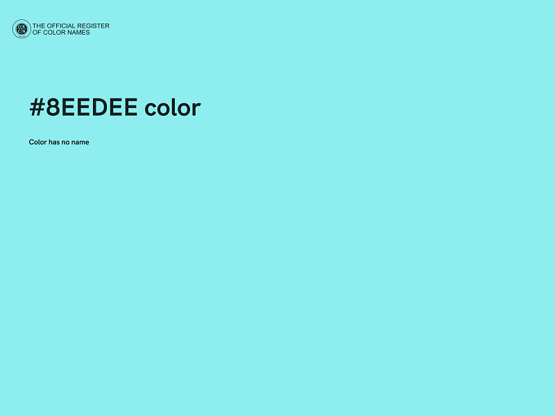 #8EEDEE color image