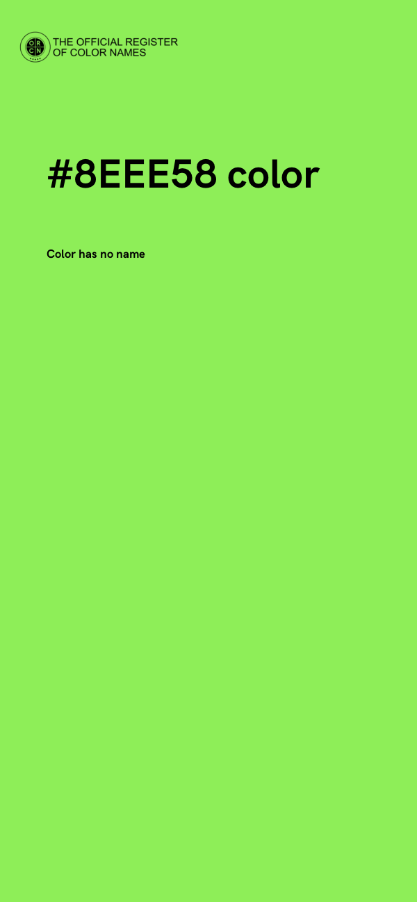 #8EEE58 color image