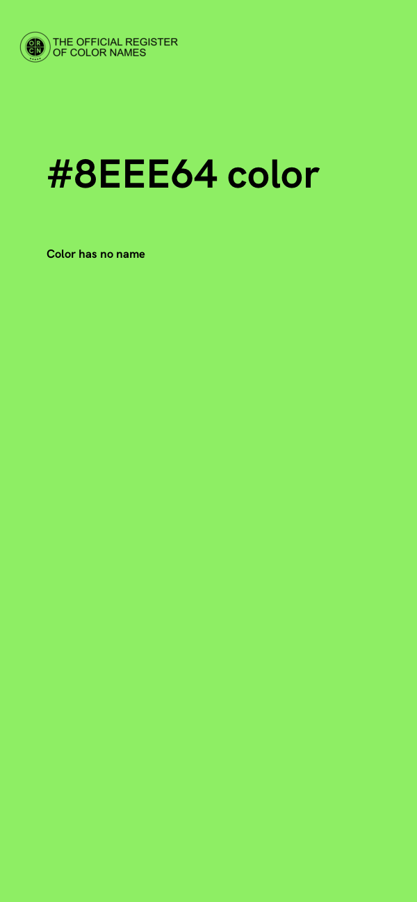 #8EEE64 color image