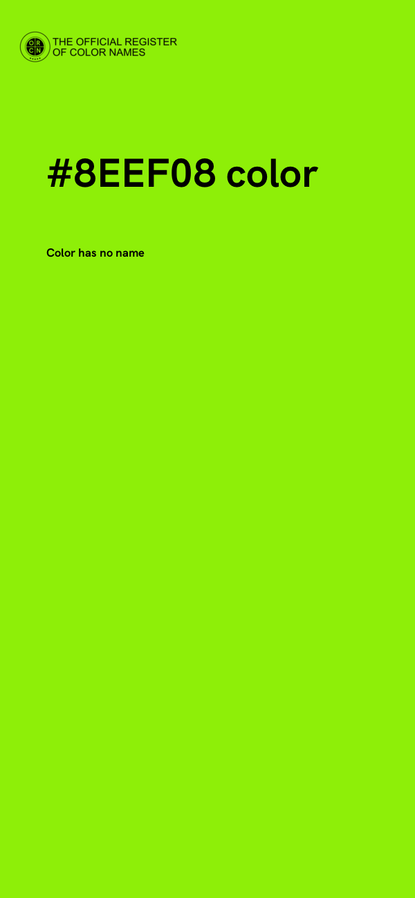 #8EEF08 color image