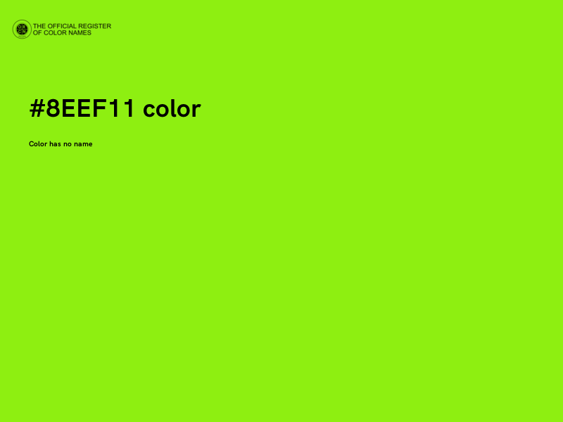 #8EEF11 color image
