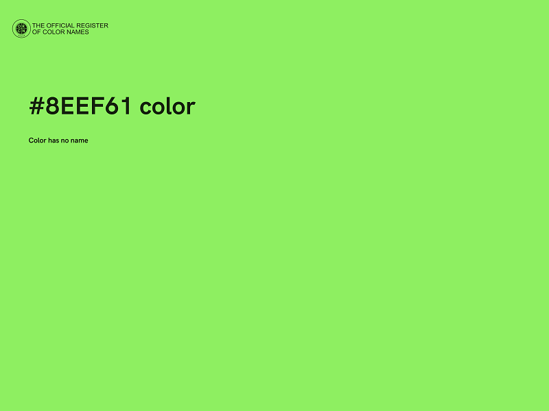 #8EEF61 color image