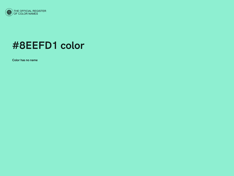 #8EEFD1 color image
