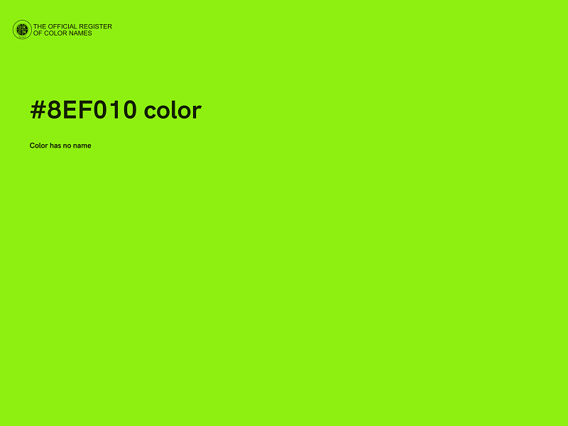 #8EF010 color image