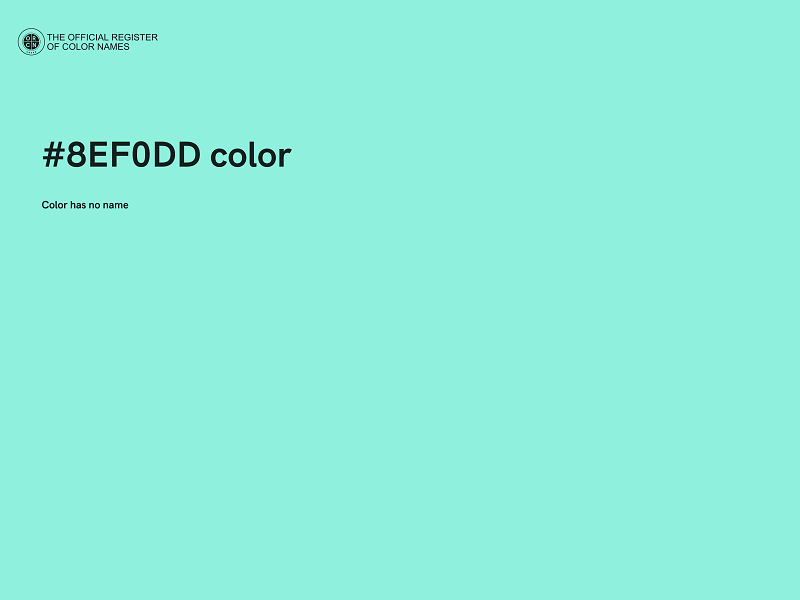 #8EF0DD color image