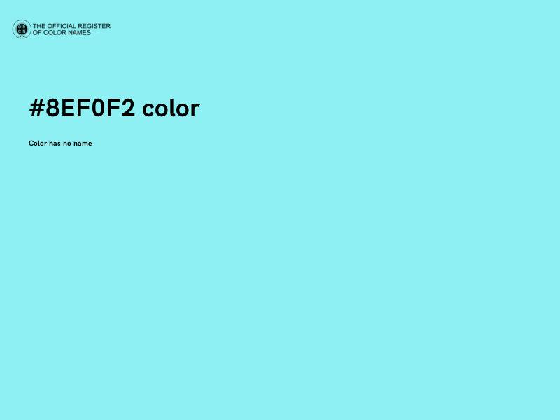 #8EF0F2 color image