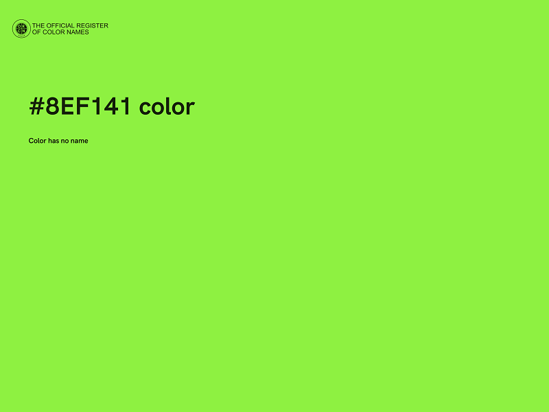 #8EF141 color image