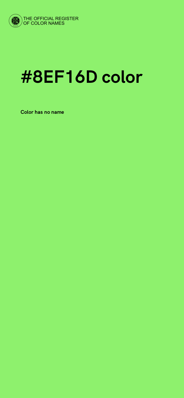 #8EF16D color image