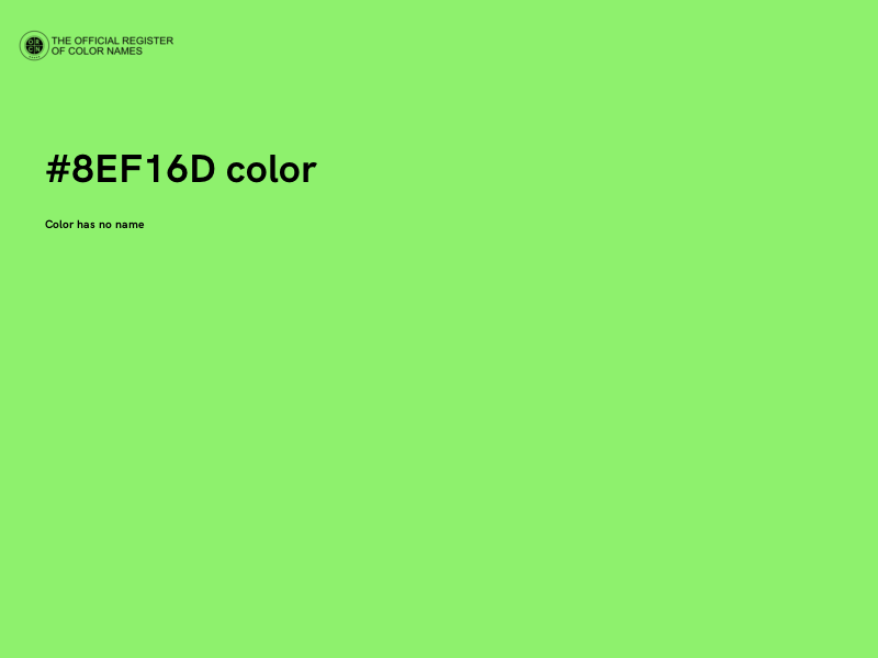 #8EF16D color image