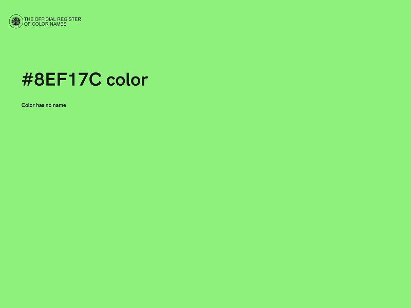 #8EF17C color image