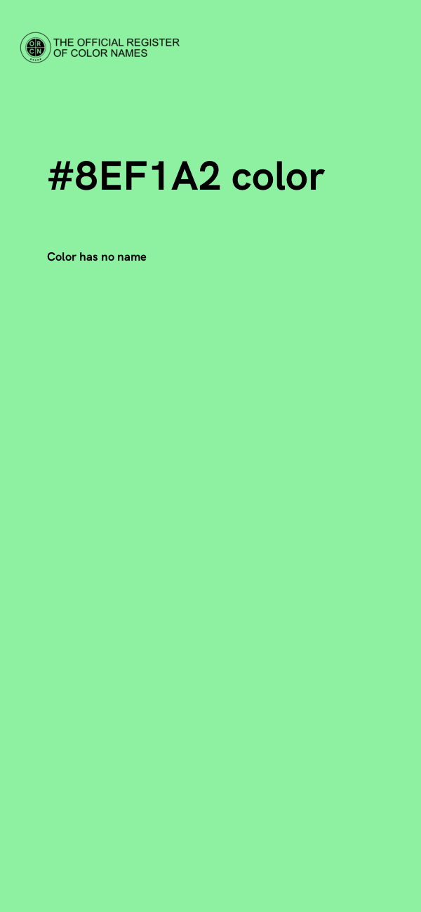 #8EF1A2 color image