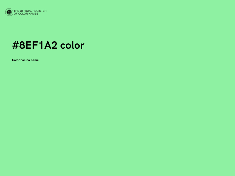 #8EF1A2 color image
