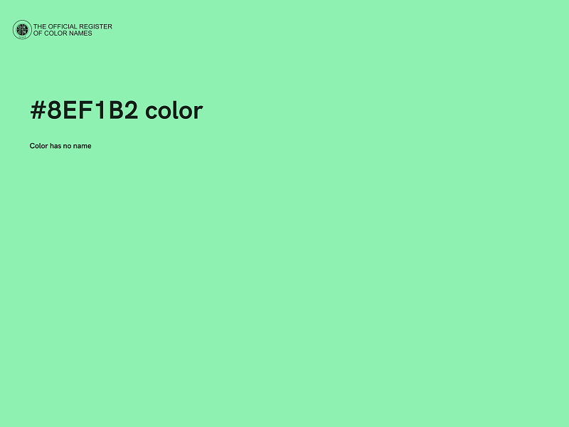 #8EF1B2 color image