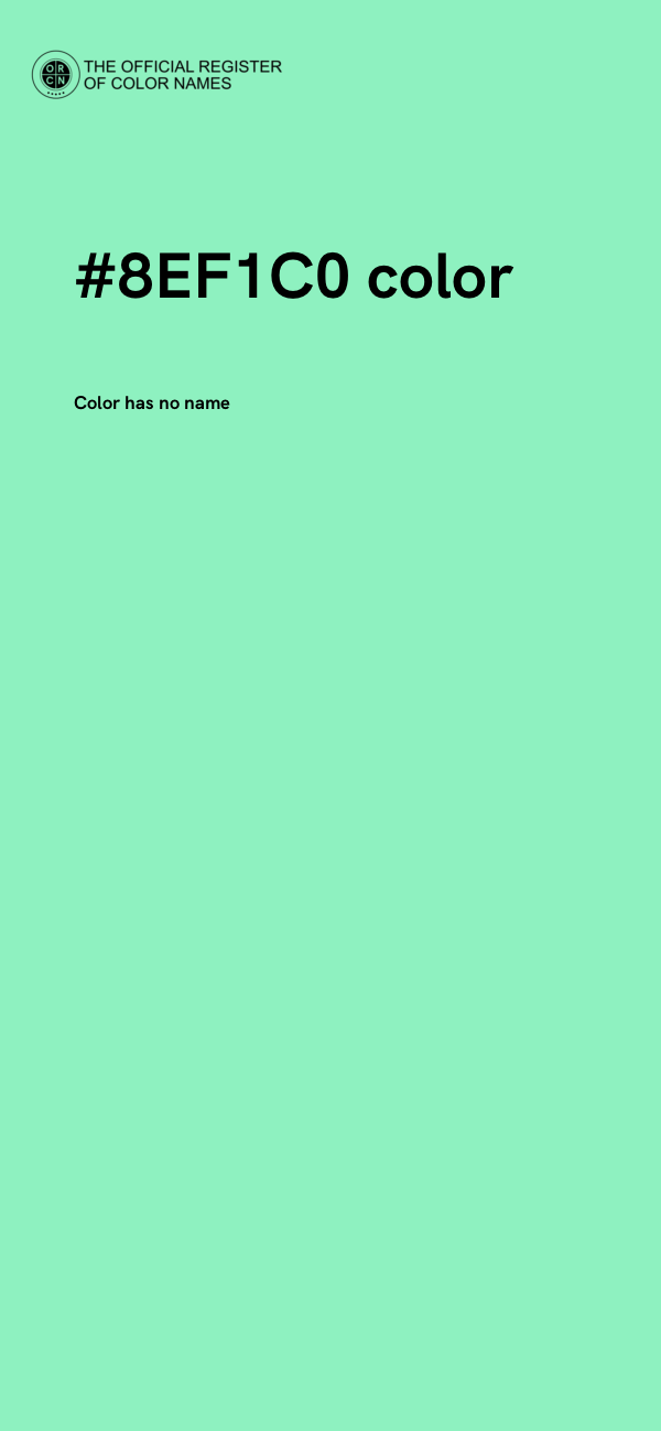 #8EF1C0 color image