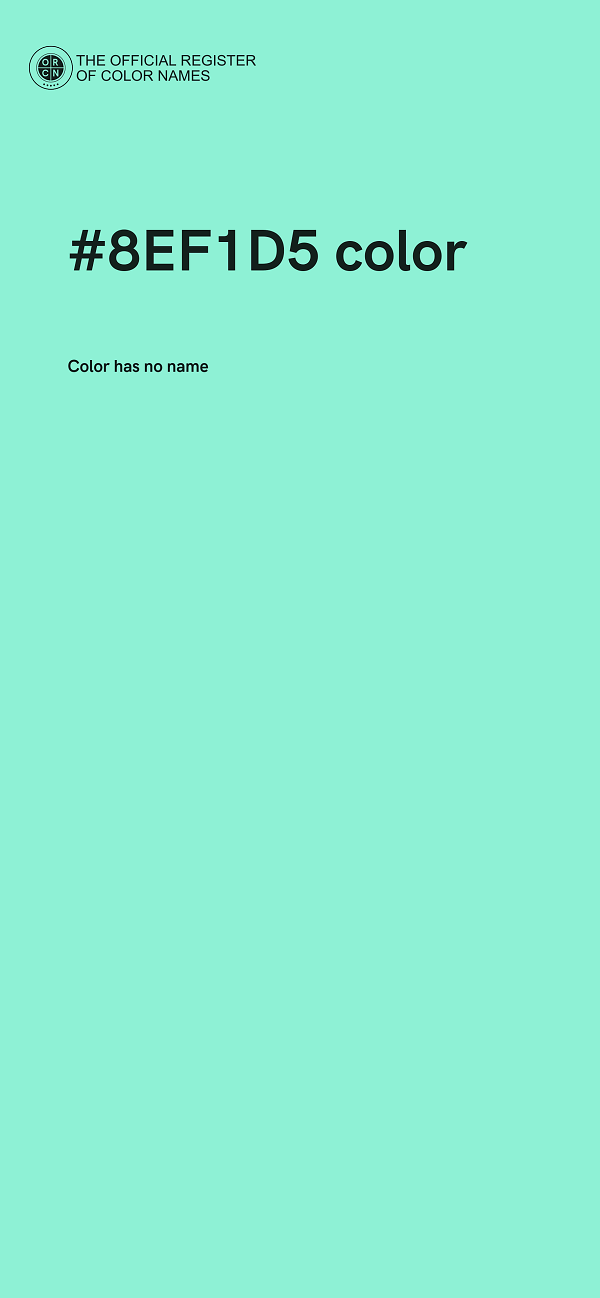 #8EF1D5 color image