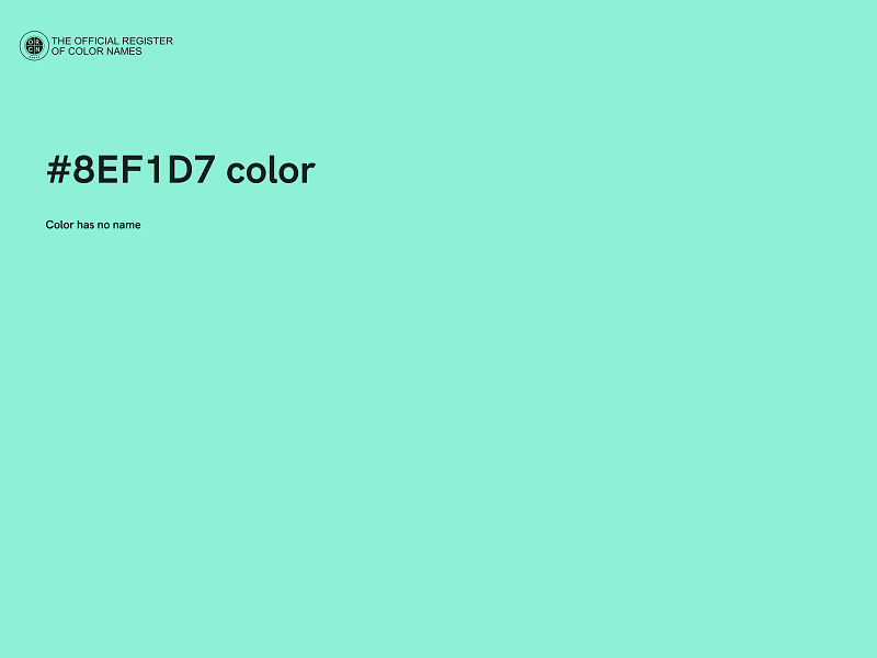 #8EF1D7 color image