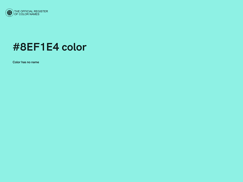 #8EF1E4 color image
