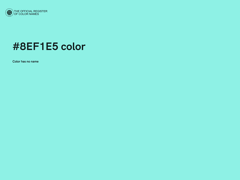 #8EF1E5 color image