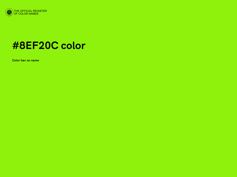 #8EF20C color image