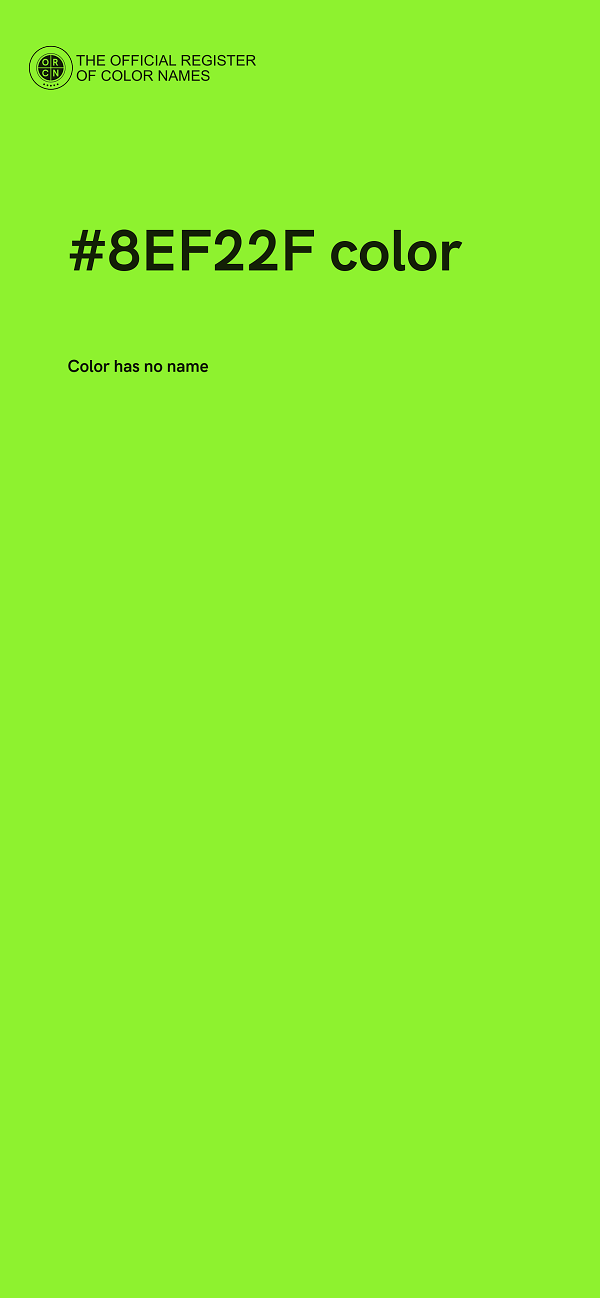 #8EF22F color image