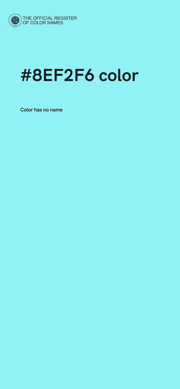 #8EF2F6 color image