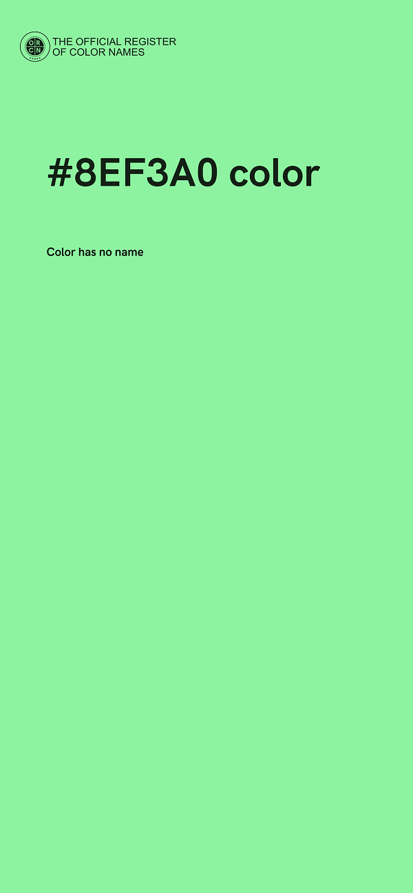 #8EF3A0 color image