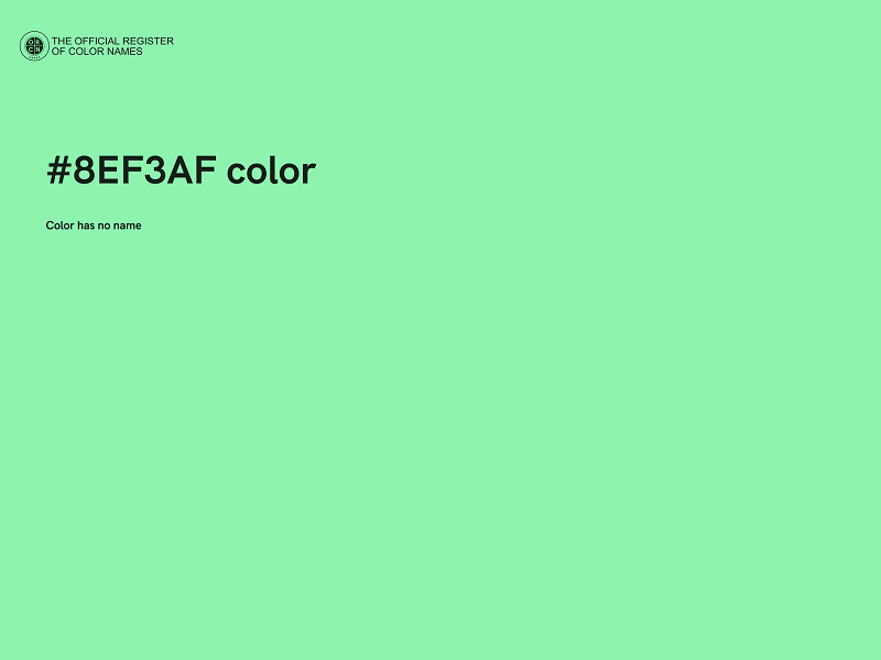 #8EF3AF color image