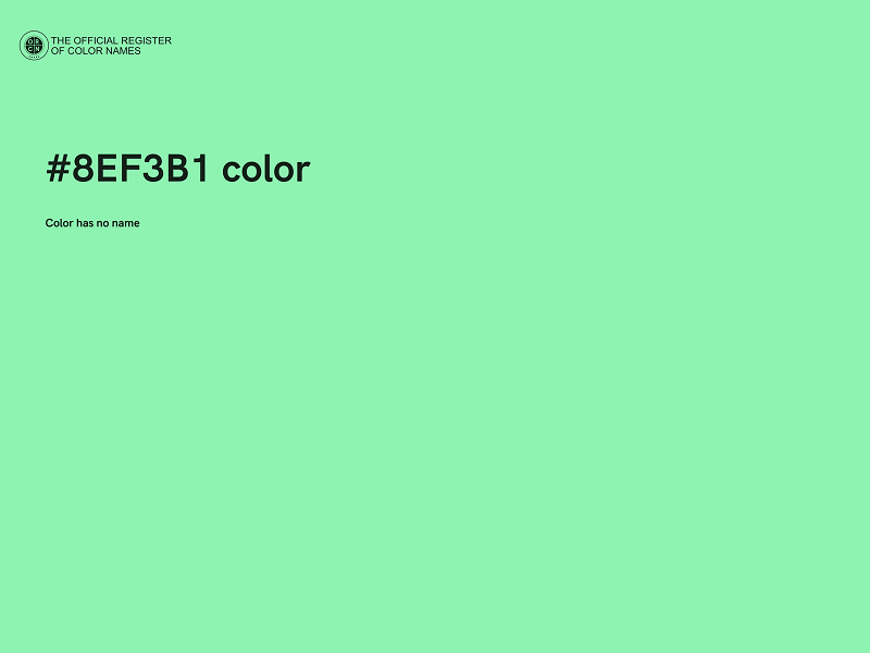 #8EF3B1 color image