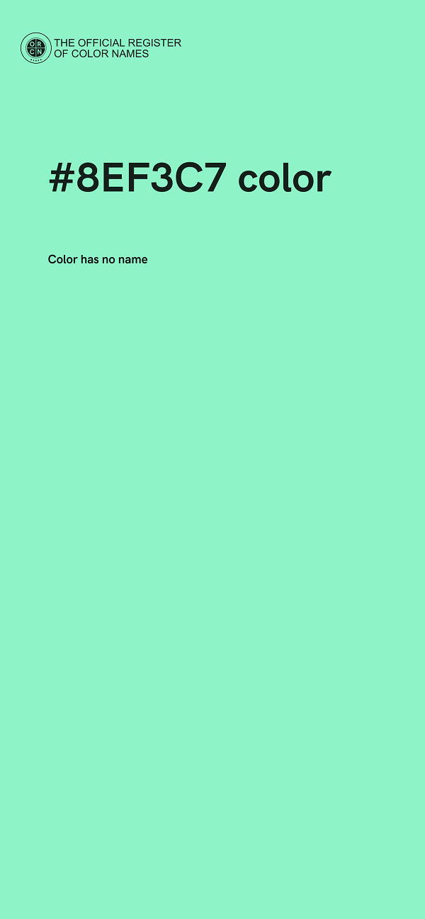 #8EF3C7 color image