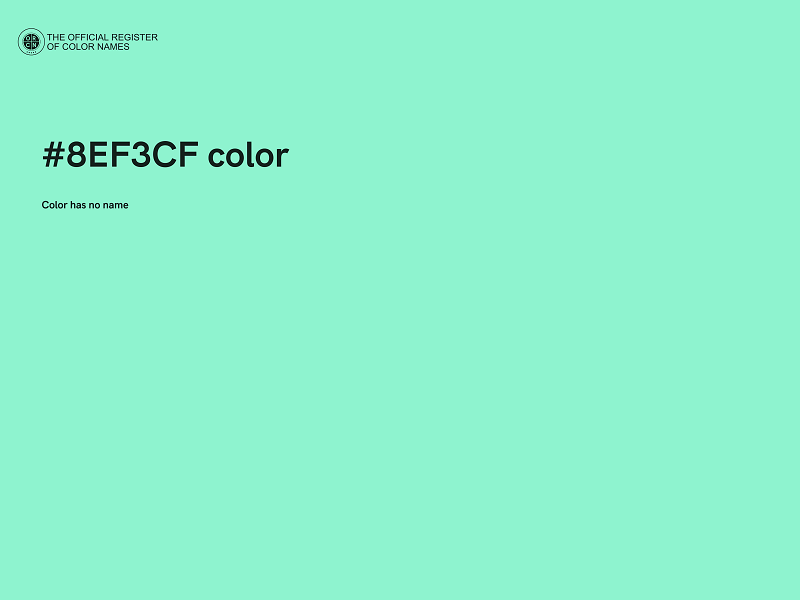 #8EF3CF color image
