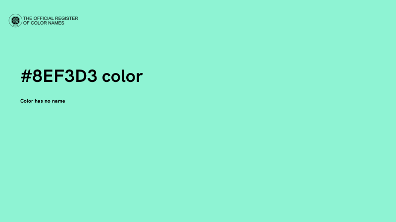 #8EF3D3 color image