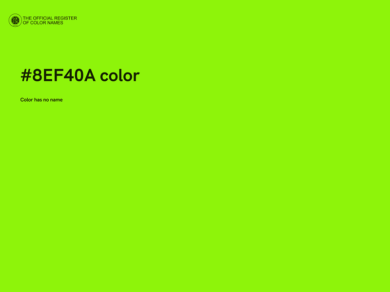 #8EF40A color image