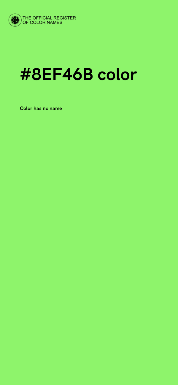 #8EF46B color image