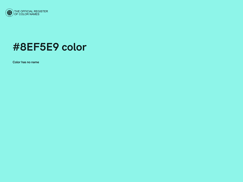#8EF5E9 color image