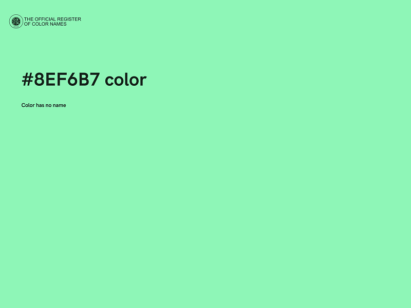 #8EF6B7 color image