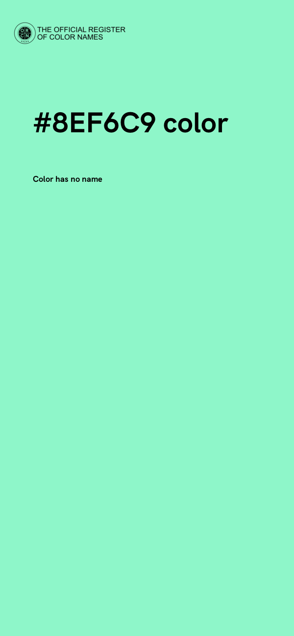 #8EF6C9 color image
