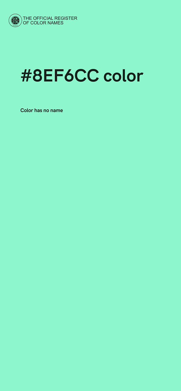 #8EF6CC color image