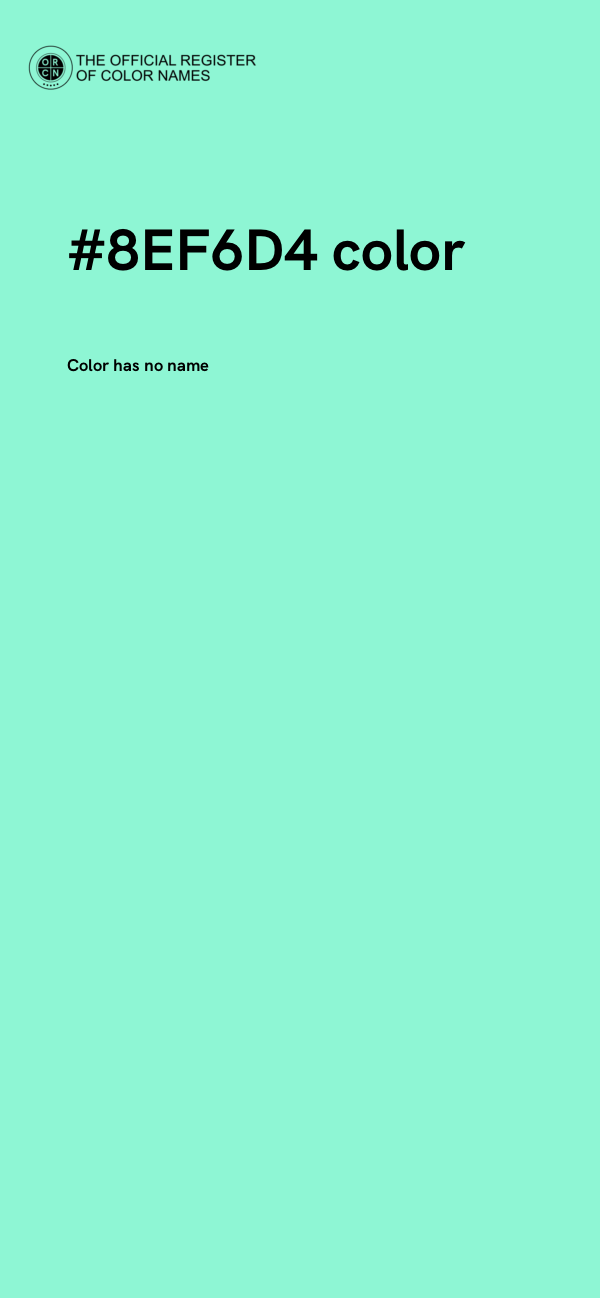 #8EF6D4 color image