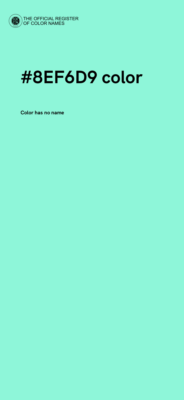 #8EF6D9 color image
