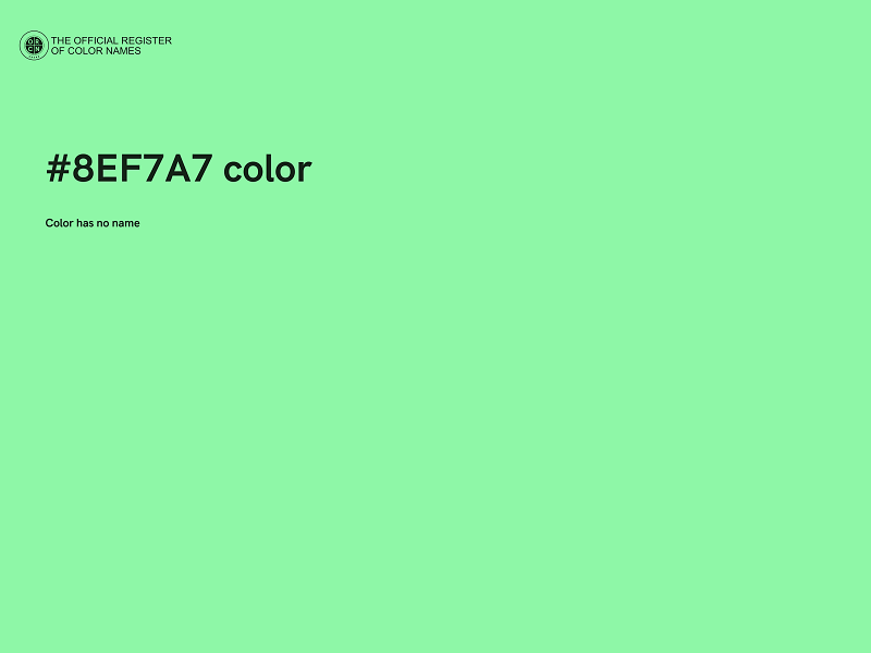 #8EF7A7 color image