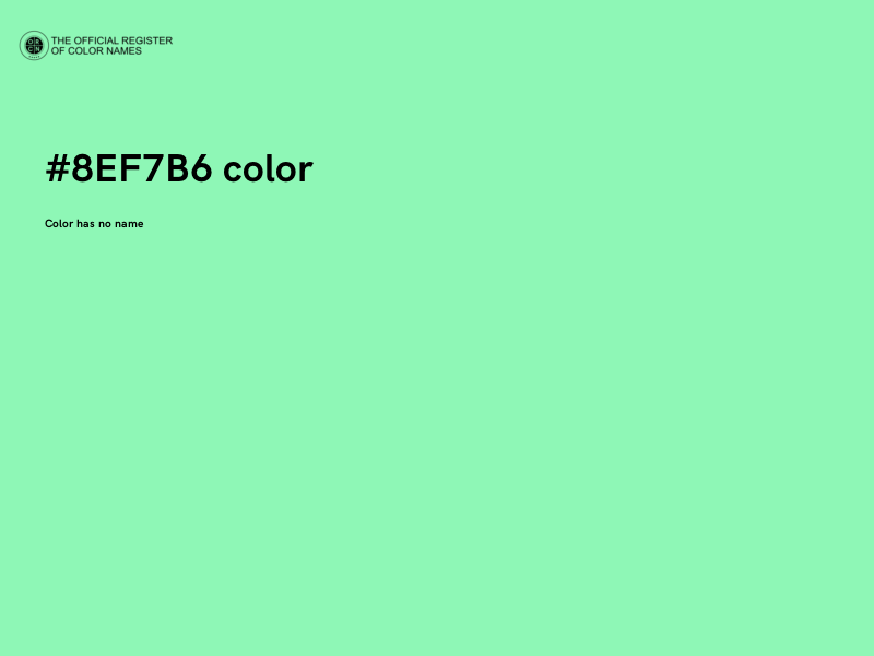 #8EF7B6 color image