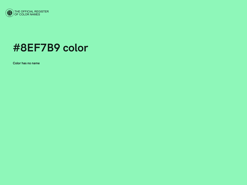 #8EF7B9 color image