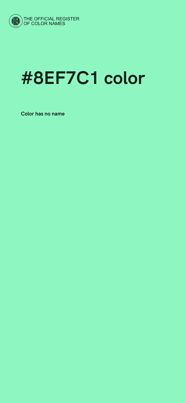 #8EF7C1 color image