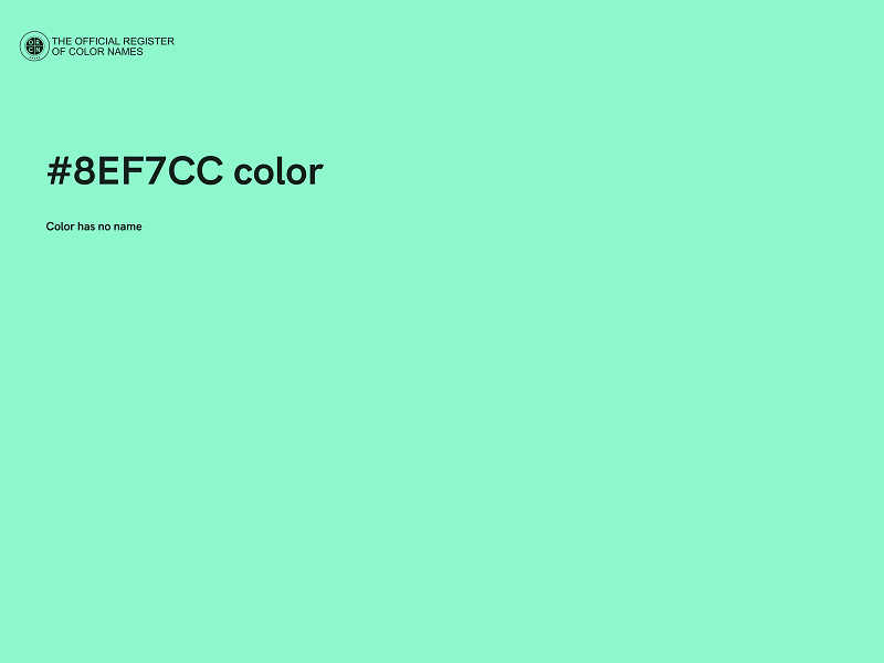 #8EF7CC color image