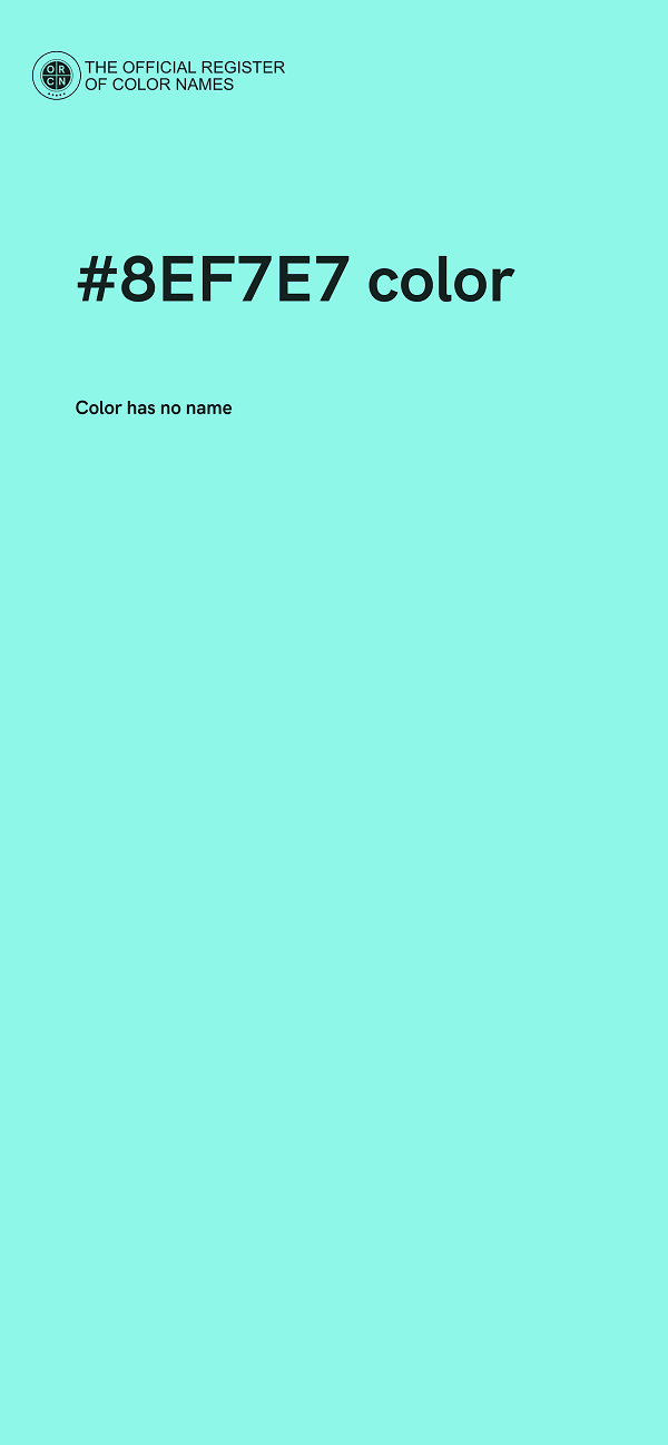 #8EF7E7 color image