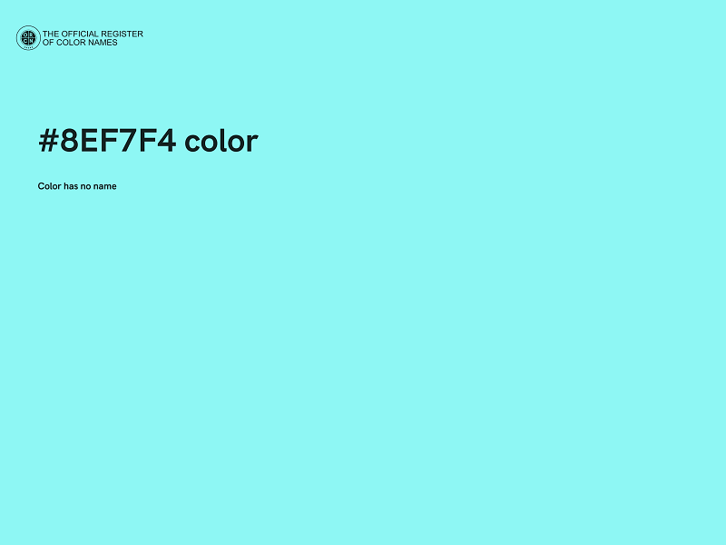 #8EF7F4 color image