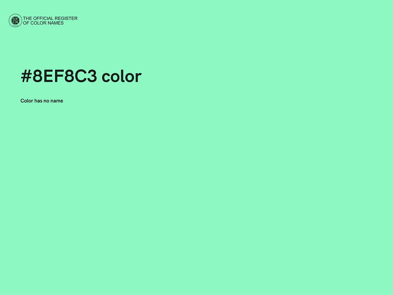 #8EF8C3 color image