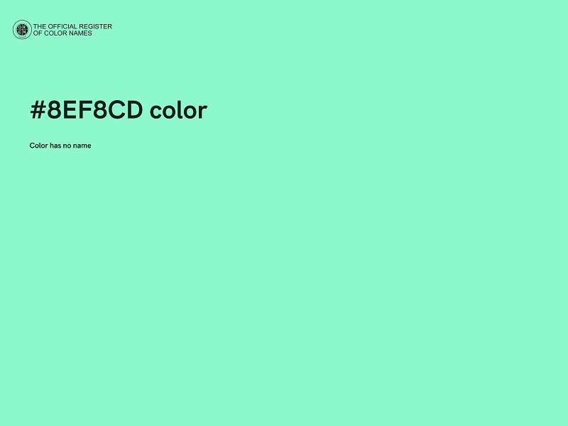 #8EF8CD color image