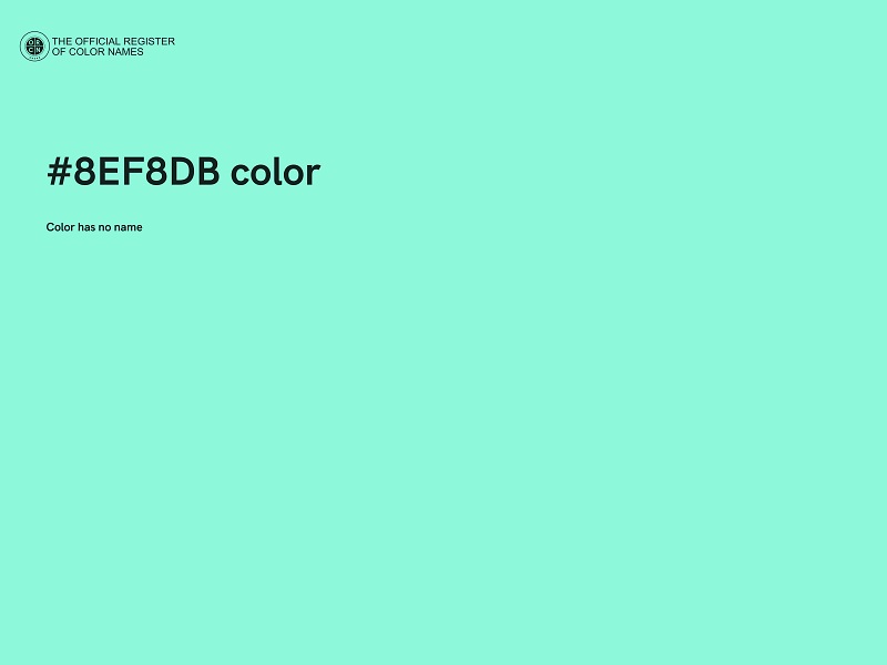 #8EF8DB color image